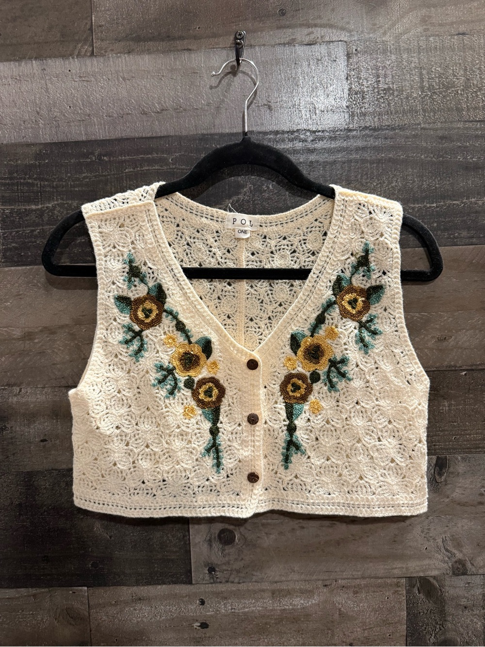 POL | Floral Sweater Vest